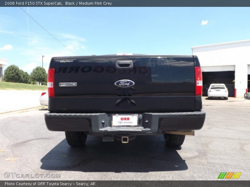 Black / Medium Flint Grey 2008 Ford F150 STX SuperCab