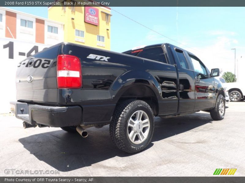 Black / Medium Flint Grey 2008 Ford F150 STX SuperCab