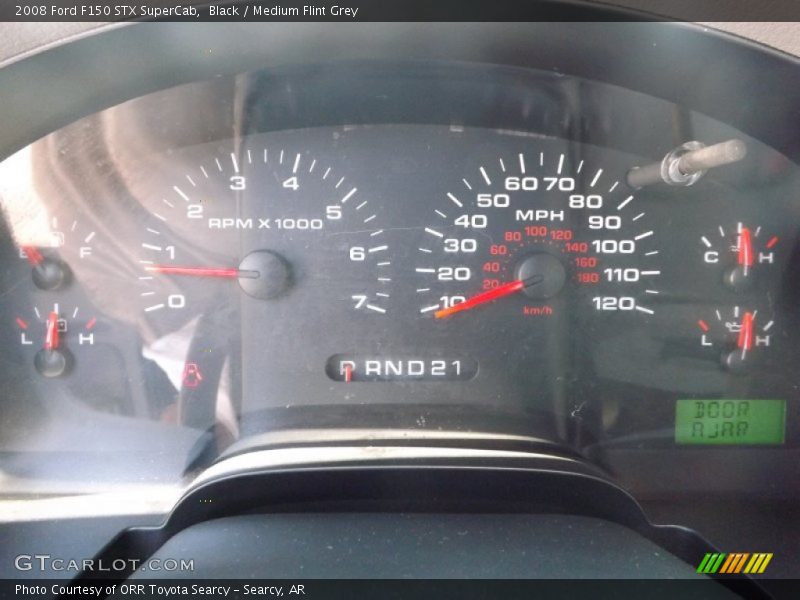 Black / Medium Flint Grey 2008 Ford F150 STX SuperCab