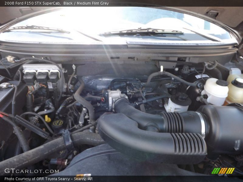Black / Medium Flint Grey 2008 Ford F150 STX SuperCab