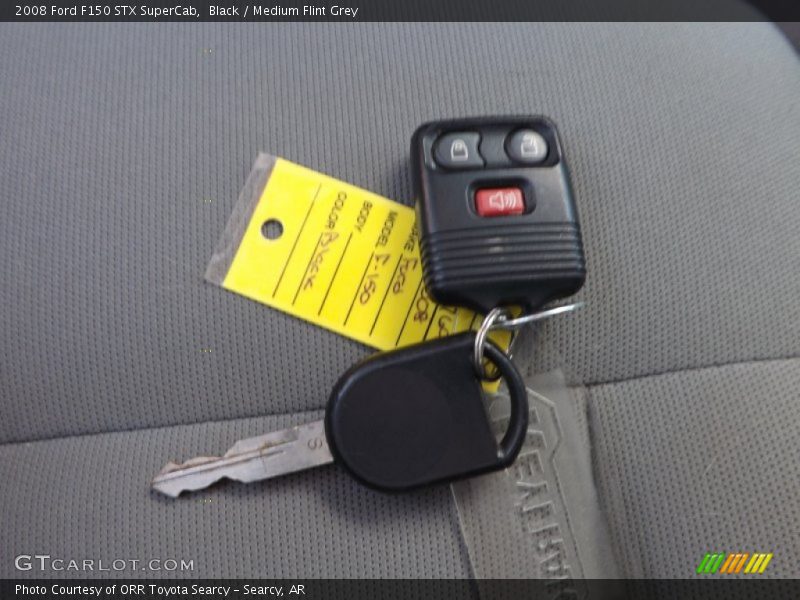 Black / Medium Flint Grey 2008 Ford F150 STX SuperCab