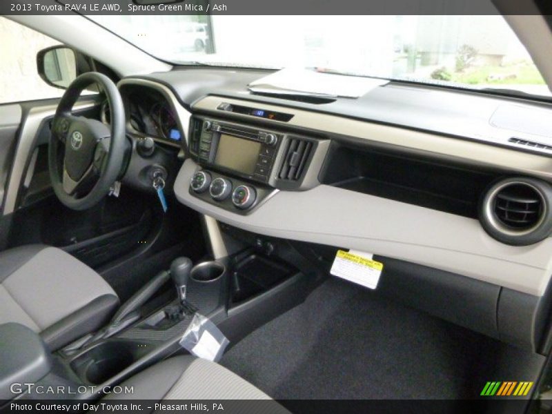 Spruce Green Mica / Ash 2013 Toyota RAV4 LE AWD