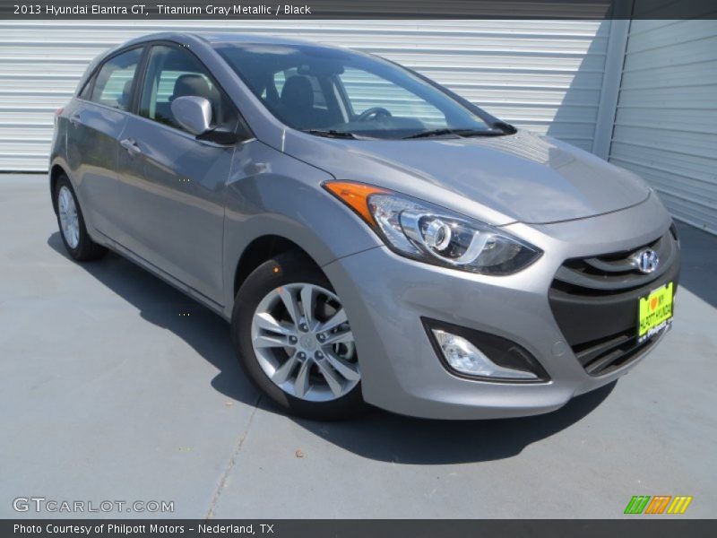 Titanium Gray Metallic / Black 2013 Hyundai Elantra GT