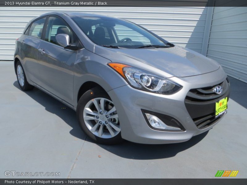 Titanium Gray Metallic / Black 2013 Hyundai Elantra GT