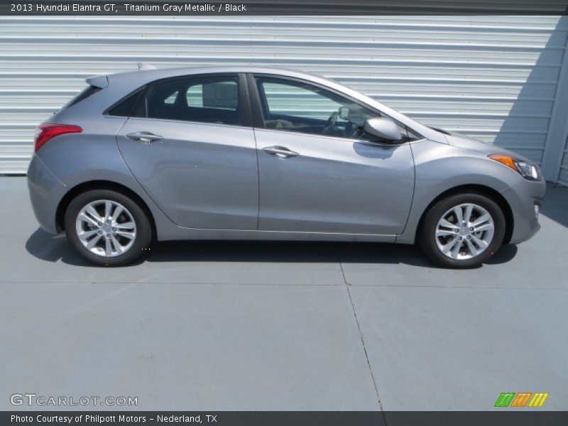 Titanium Gray Metallic / Black 2013 Hyundai Elantra GT