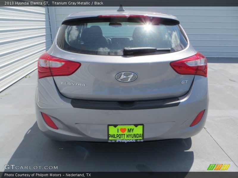 Titanium Gray Metallic / Black 2013 Hyundai Elantra GT