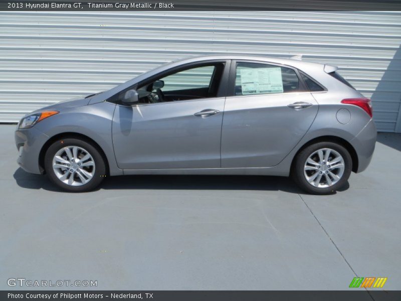 Titanium Gray Metallic / Black 2013 Hyundai Elantra GT