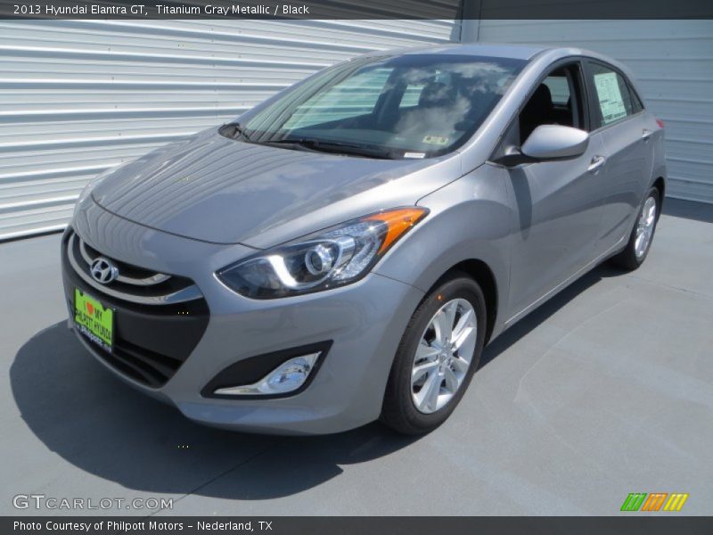 Titanium Gray Metallic / Black 2013 Hyundai Elantra GT