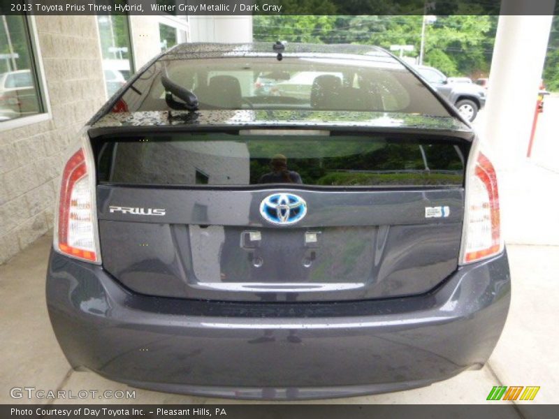Winter Gray Metallic / Dark Gray 2013 Toyota Prius Three Hybrid