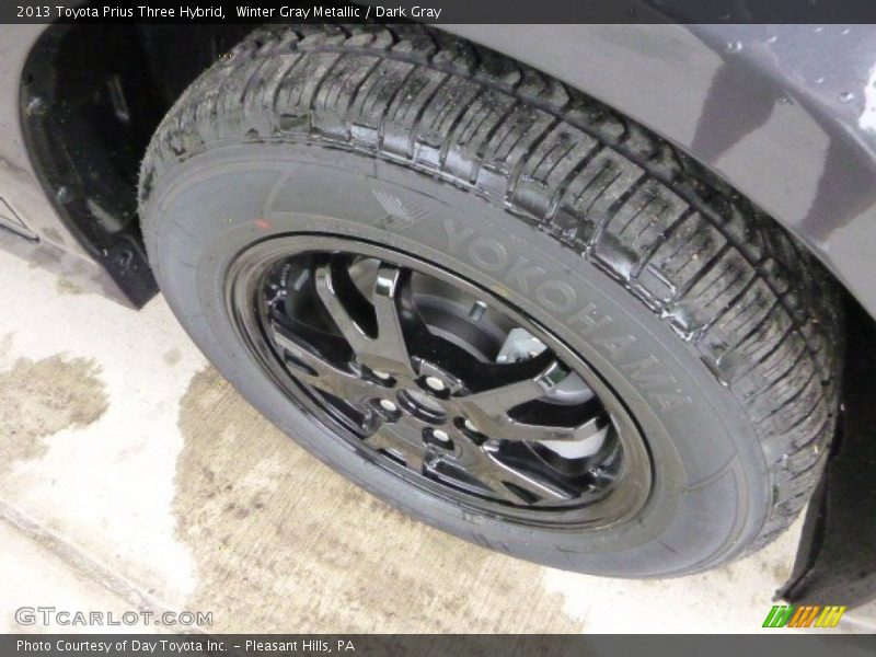 Winter Gray Metallic / Dark Gray 2013 Toyota Prius Three Hybrid