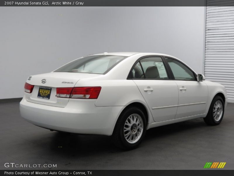 Arctic White / Gray 2007 Hyundai Sonata GLS