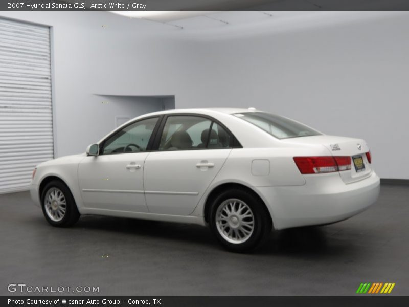 Arctic White / Gray 2007 Hyundai Sonata GLS