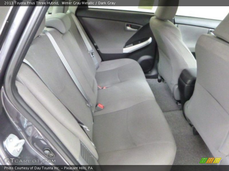 Winter Gray Metallic / Dark Gray 2013 Toyota Prius Three Hybrid