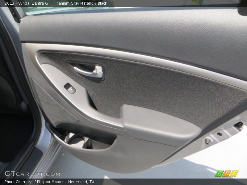 Titanium Gray Metallic / Black 2013 Hyundai Elantra GT