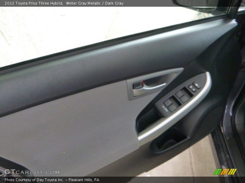 Winter Gray Metallic / Dark Gray 2013 Toyota Prius Three Hybrid