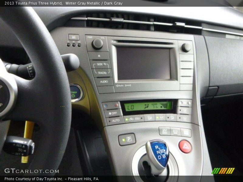 Winter Gray Metallic / Dark Gray 2013 Toyota Prius Three Hybrid
