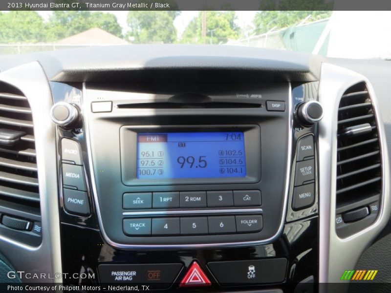 Titanium Gray Metallic / Black 2013 Hyundai Elantra GT