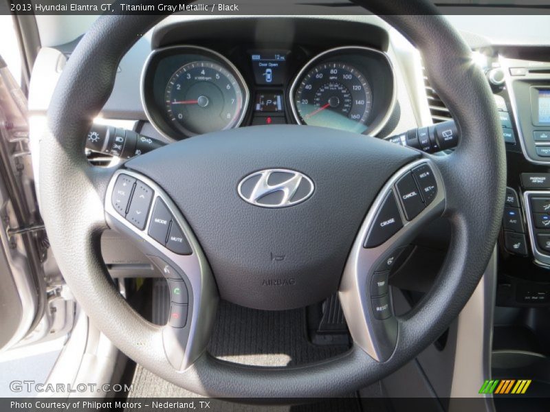 Titanium Gray Metallic / Black 2013 Hyundai Elantra GT