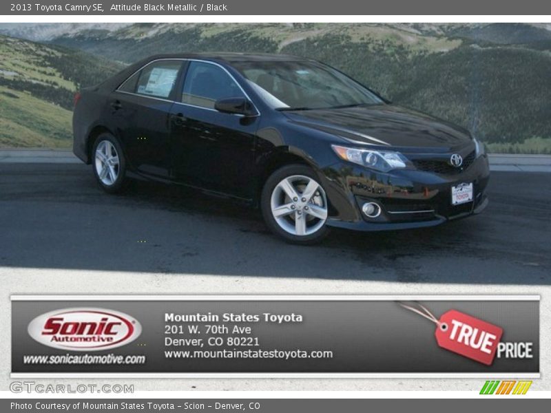 Attitude Black Metallic / Black 2013 Toyota Camry SE