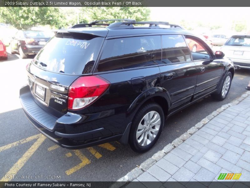 Obsidian Black Pearl / Off Black 2009 Subaru Outback 2.5i Limited Wagon