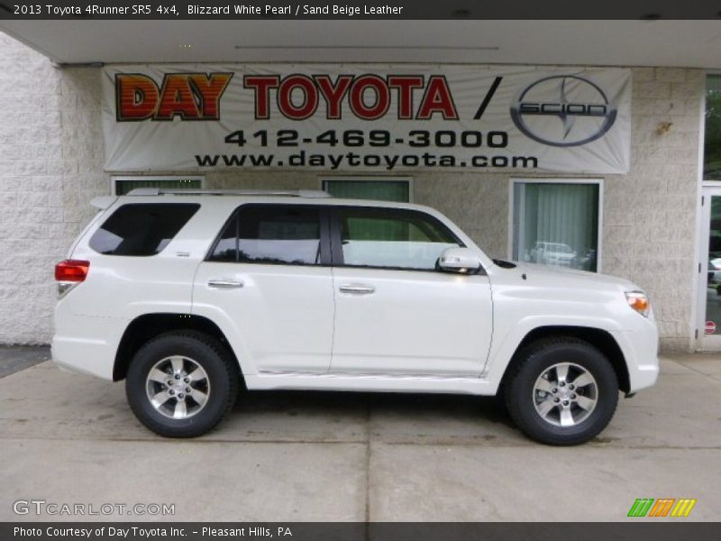 Blizzard White Pearl / Sand Beige Leather 2013 Toyota 4Runner SR5 4x4