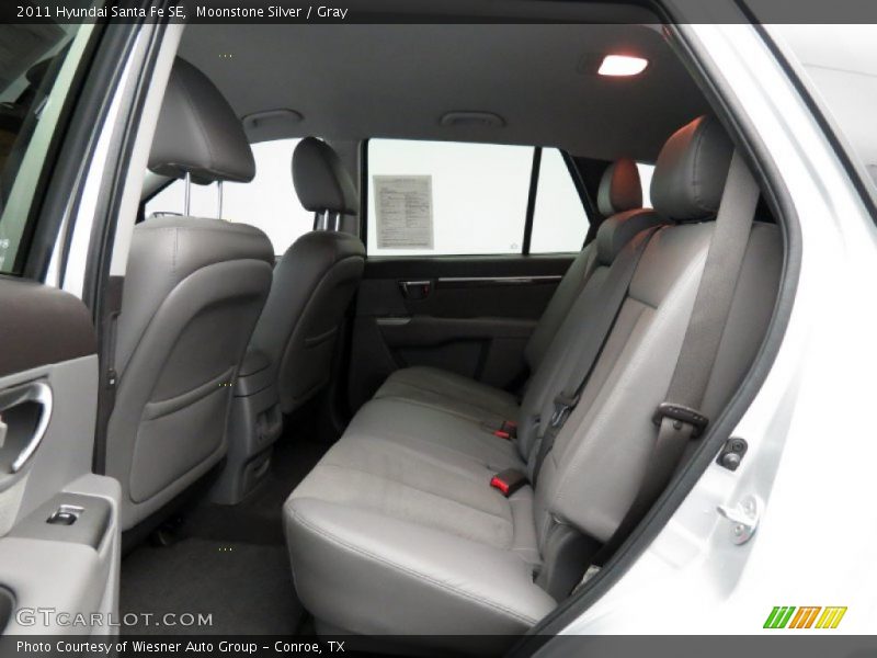 Moonstone Silver / Gray 2011 Hyundai Santa Fe SE
