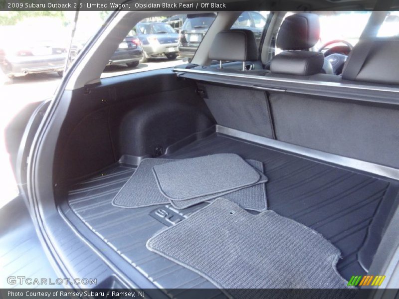 Obsidian Black Pearl / Off Black 2009 Subaru Outback 2.5i Limited Wagon