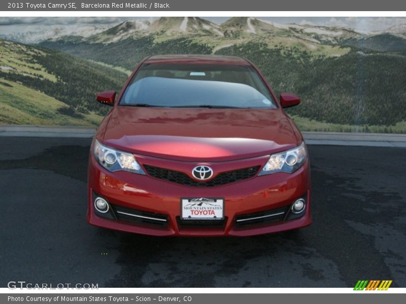 Barcelona Red Metallic / Black 2013 Toyota Camry SE