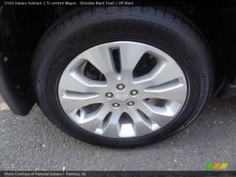Obsidian Black Pearl / Off Black 2009 Subaru Outback 2.5i Limited Wagon