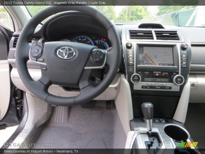 Magnetic Gray Metallic / Light Gray 2013 Toyota Camry Hybrid XLE