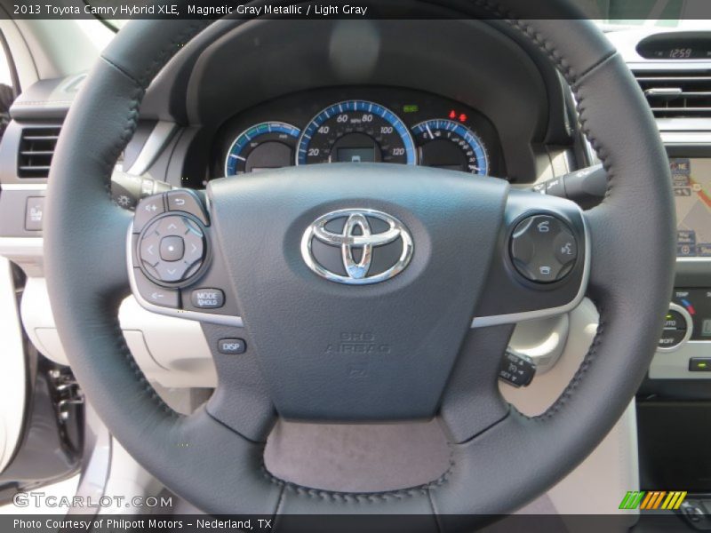 Magnetic Gray Metallic / Light Gray 2013 Toyota Camry Hybrid XLE