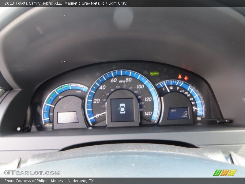 Magnetic Gray Metallic / Light Gray 2013 Toyota Camry Hybrid XLE
