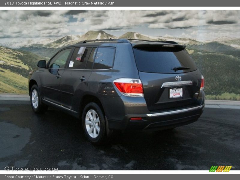 Magnetic Gray Metallic / Ash 2013 Toyota Highlander SE 4WD
