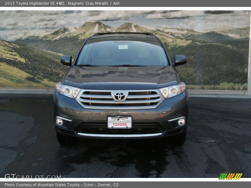 Magnetic Gray Metallic / Ash 2013 Toyota Highlander SE 4WD