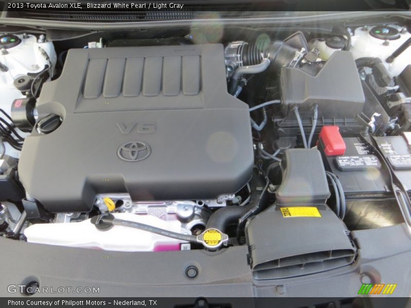 Blizzard White Pearl / Light Gray 2013 Toyota Avalon XLE