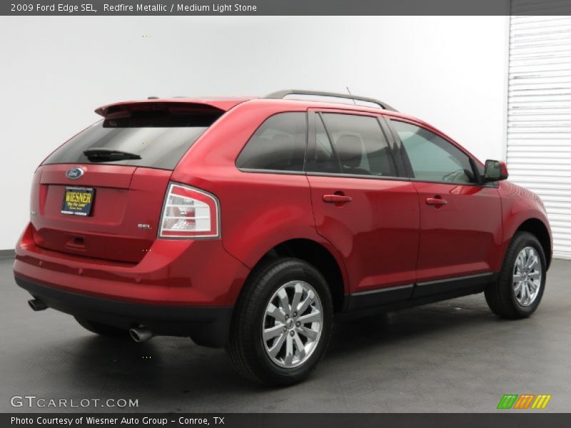 Redfire Metallic / Medium Light Stone 2009 Ford Edge SEL