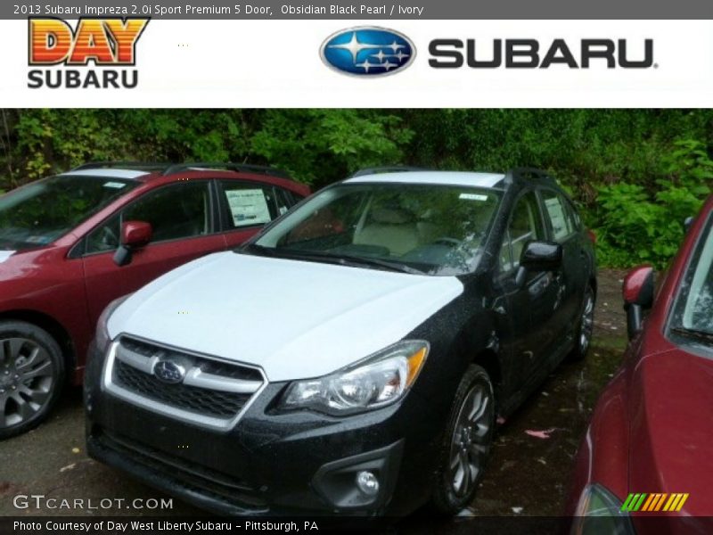 Obsidian Black Pearl / Ivory 2013 Subaru Impreza 2.0i Sport Premium 5 Door