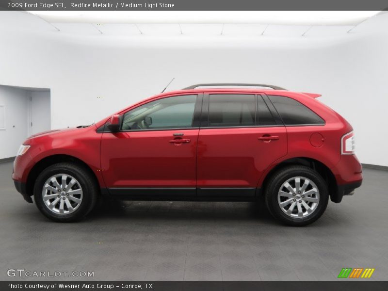 Redfire Metallic / Medium Light Stone 2009 Ford Edge SEL