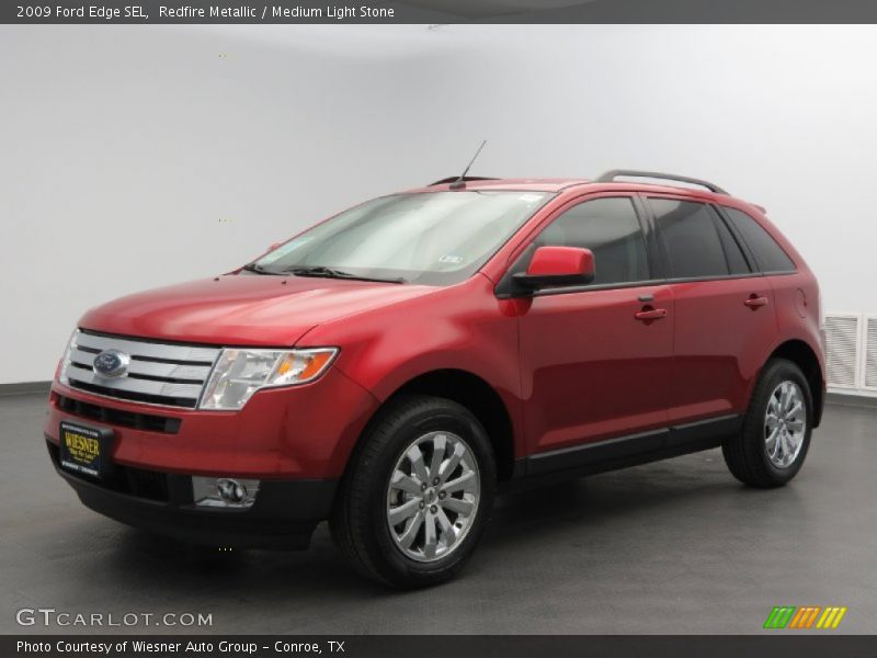 Redfire Metallic / Medium Light Stone 2009 Ford Edge SEL