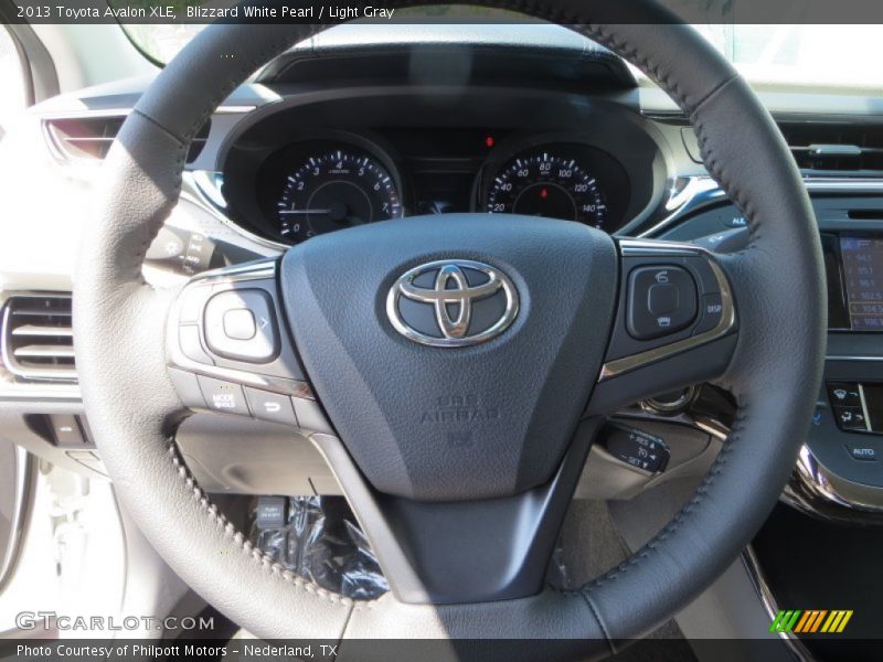 Blizzard White Pearl / Light Gray 2013 Toyota Avalon XLE