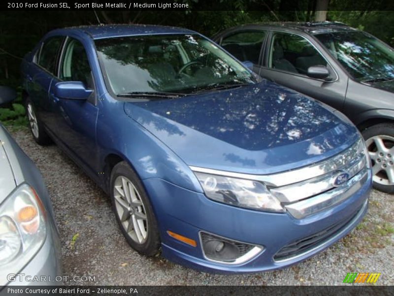 Sport Blue Metallic / Medium Light Stone 2010 Ford Fusion SEL