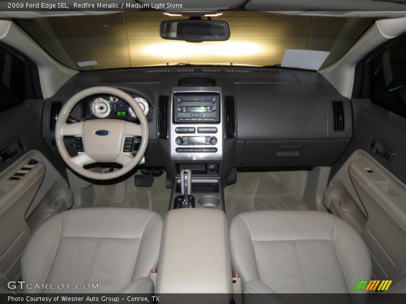 Redfire Metallic / Medium Light Stone 2009 Ford Edge SEL