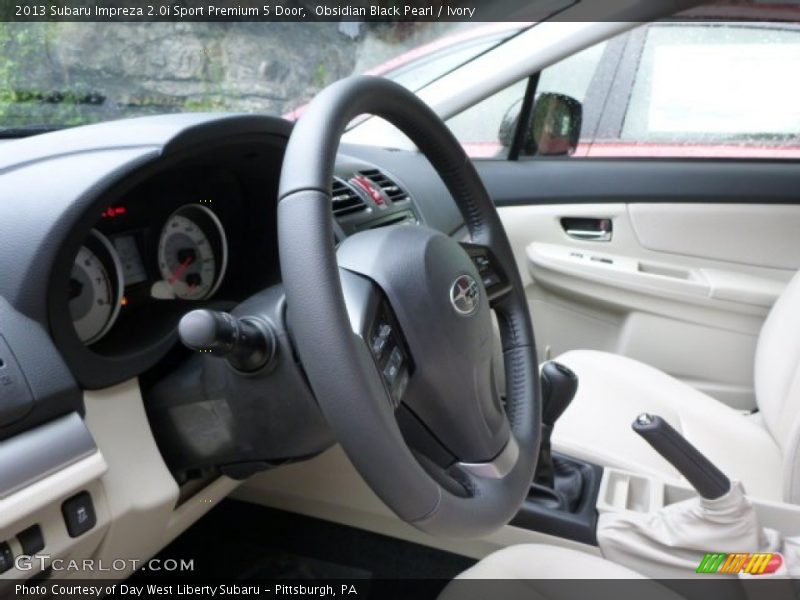 Obsidian Black Pearl / Ivory 2013 Subaru Impreza 2.0i Sport Premium 5 Door