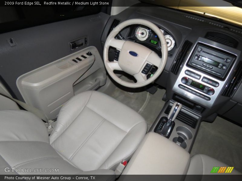 Redfire Metallic / Medium Light Stone 2009 Ford Edge SEL