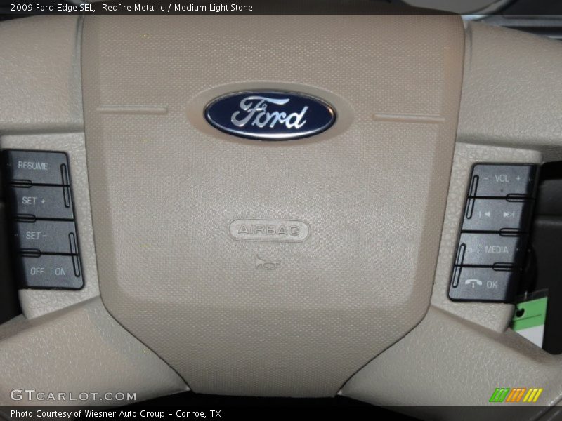 Redfire Metallic / Medium Light Stone 2009 Ford Edge SEL