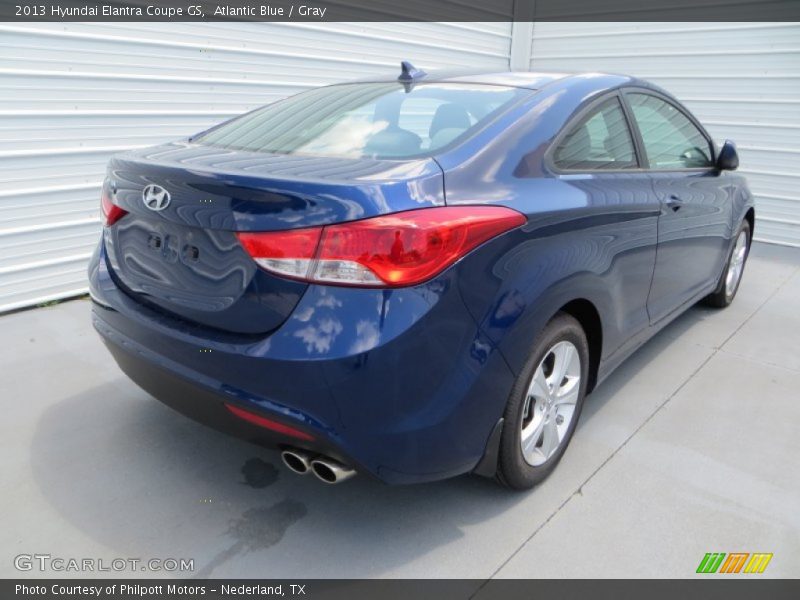 Atlantic Blue / Gray 2013 Hyundai Elantra Coupe GS