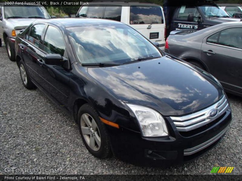 Black / Charcoal Black 2007 Ford Fusion SE V6