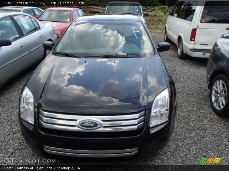 Black / Charcoal Black 2007 Ford Fusion SE V6