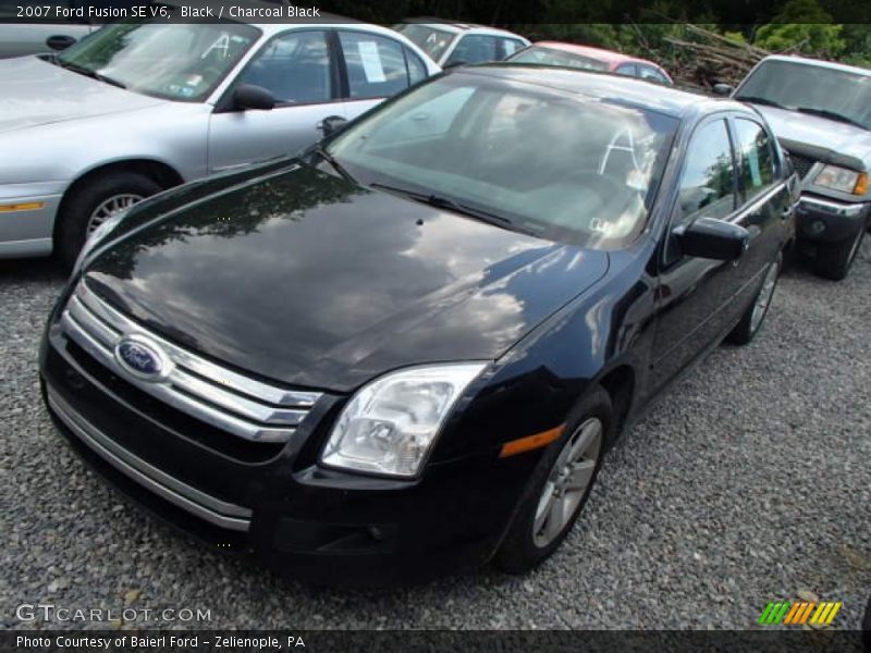 Black / Charcoal Black 2007 Ford Fusion SE V6