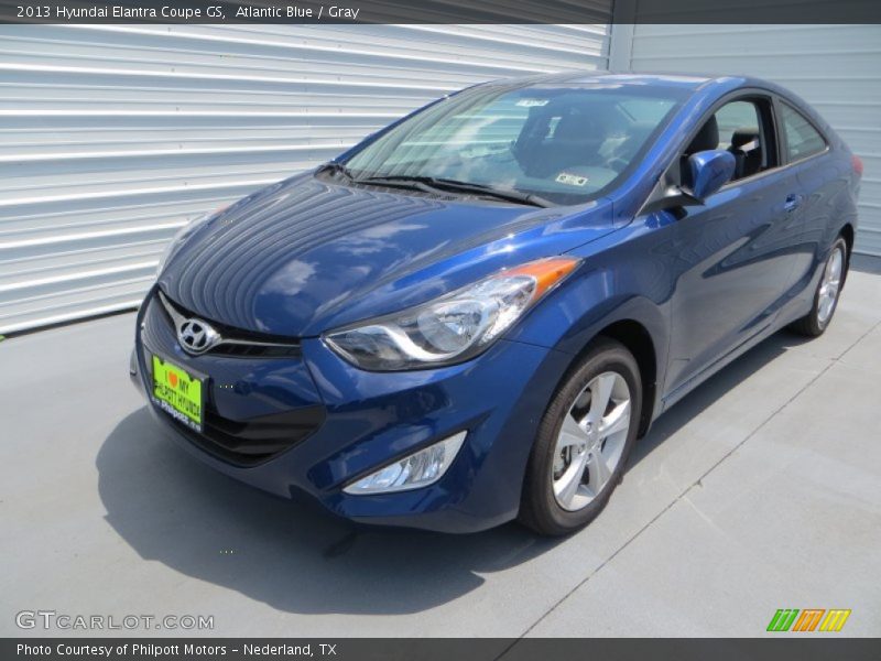 Atlantic Blue / Gray 2013 Hyundai Elantra Coupe GS